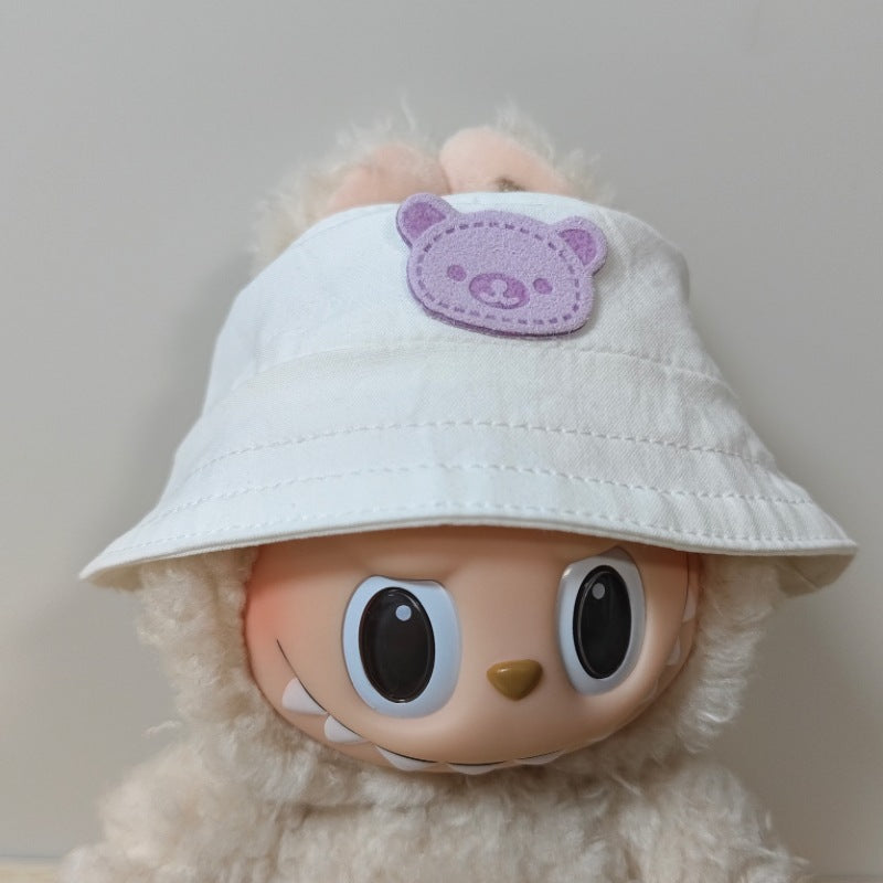 17cm Labubu Pendant Hat Labubu Fisherman Hat 10cm Cotton Doll Hat Doll Dress-Up Accessories