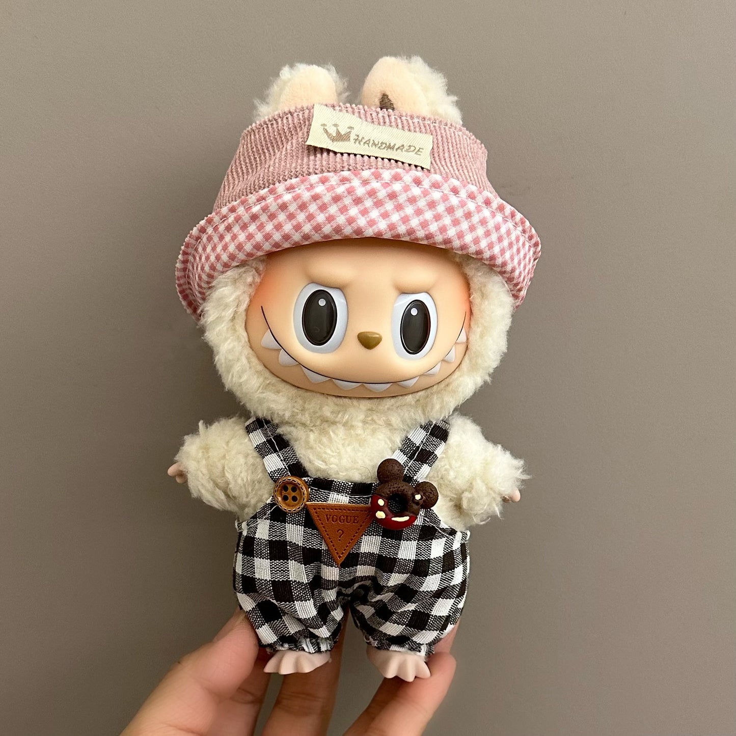 Labubu Iabubu Doll Clothes 17cm Pendant Sitting Party One or Two Generation Plush Doll suit Clothes