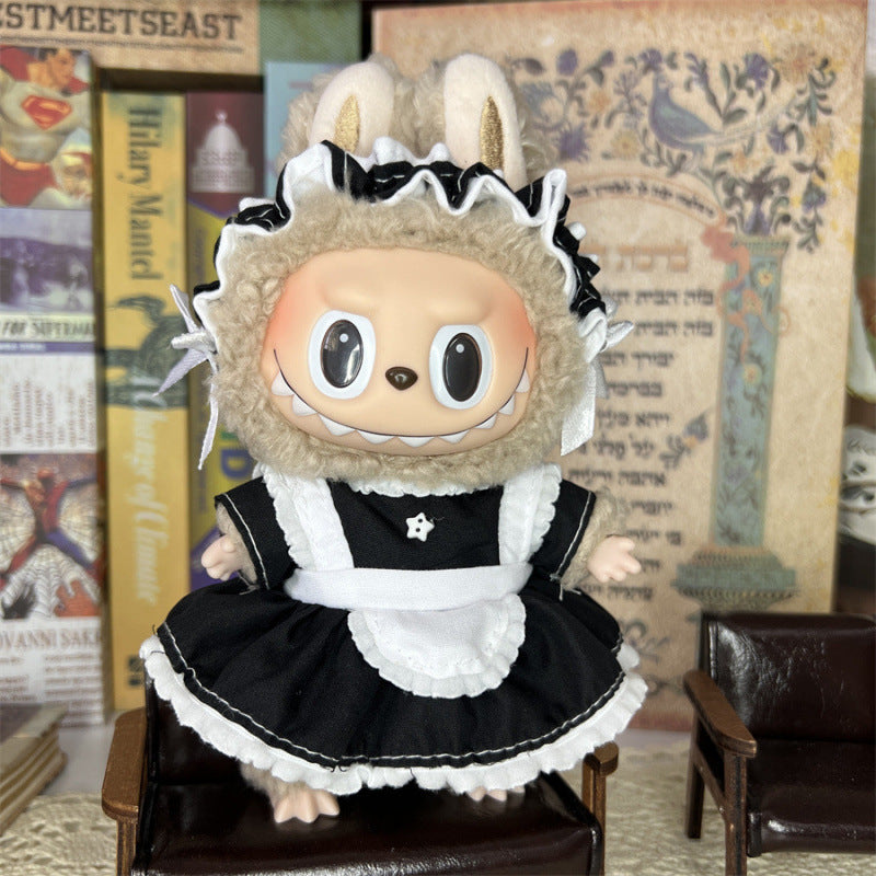 Labubu Smiley Face Shirt for 17cm Doll - Cute Wearable Outfit
