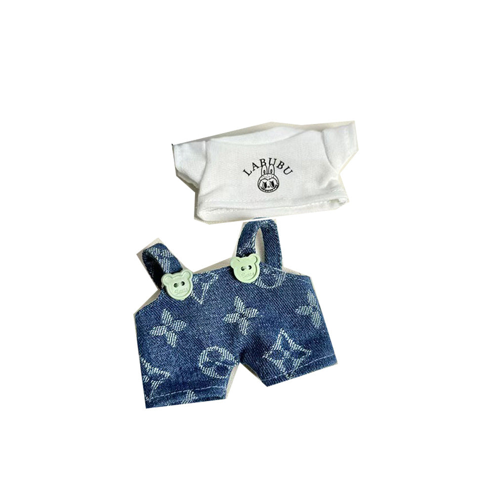 New Cameraman Labubu Pendant Baby Clothes Accessories suit Labubu Doll Keychain for Summer Baby Clothes
