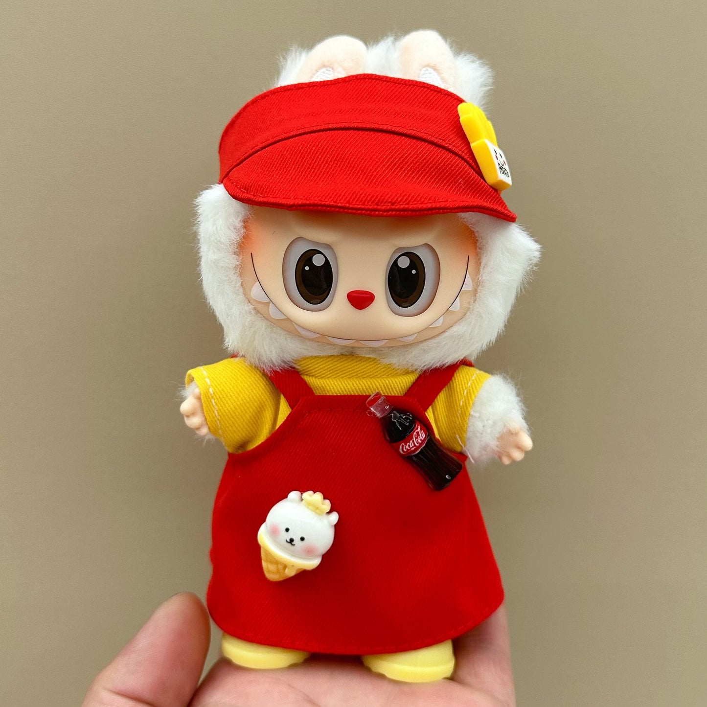 labubu doll clothes 17cm pull cloth clothes blind box doll skirt suit cute dress toy cross-border wholesale