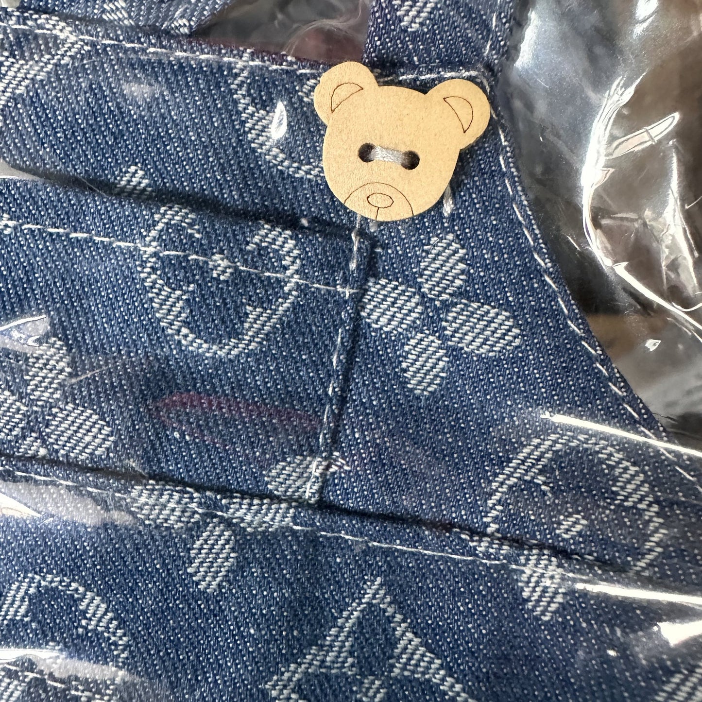 Labubu 58cm Zimomo Doll Outfit - Xiaoxiangfeng Style Overalls