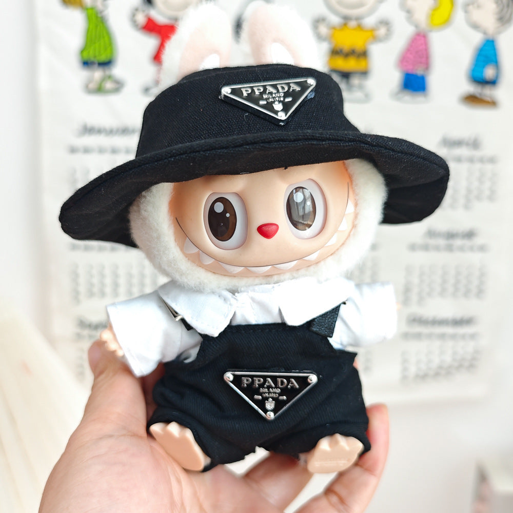 Labubu Doll Outfit Set - Trendy Clothes & Accessories for 17cm Vinyl Pendant