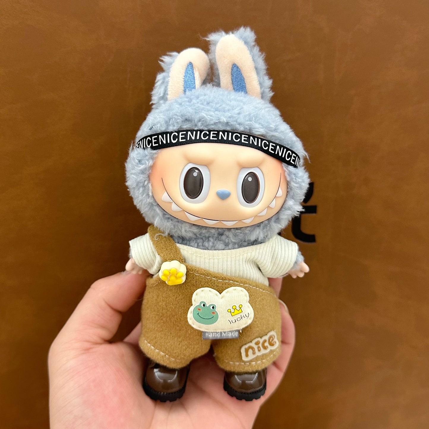 labubu doll clothes 17cm pull cloth clothes blind box doll skirt suit cute dress toy cross-border wholesale