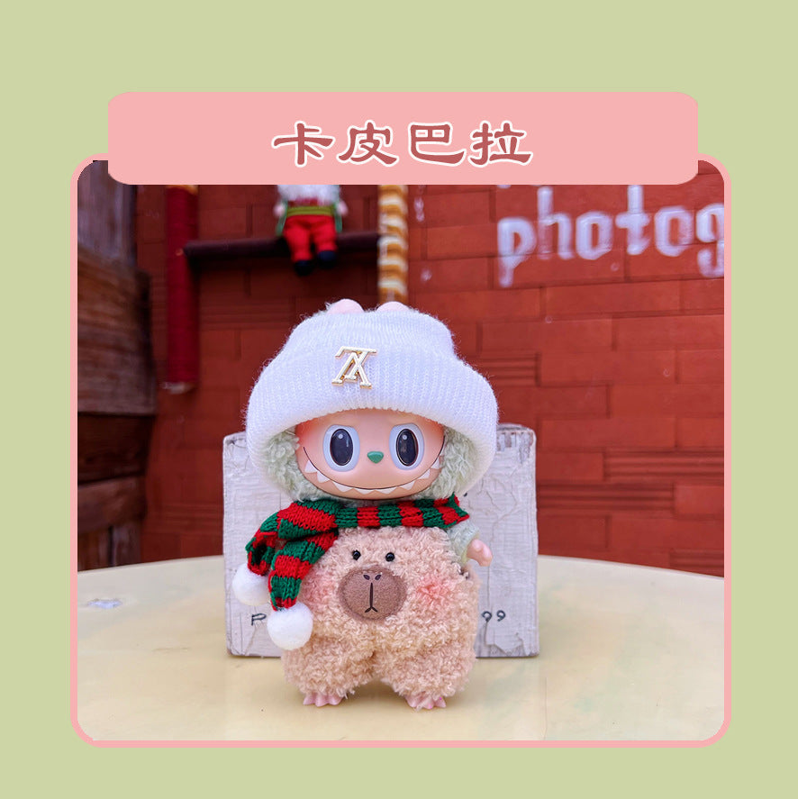 17cm Labubu Doll Clothes & Accessories - Macaron Style