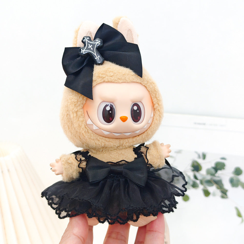Labubu Labubu Generation II Generation III Generation Baby Clothes Blind Box Pendant Clothes Black Imp Slip Skirt Hat