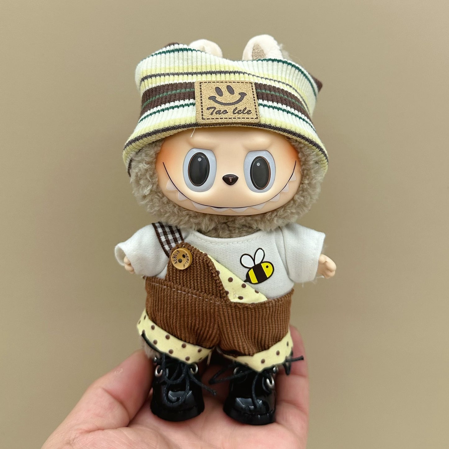 labubu doll clothes 17cm pull cloth clothes blind box doll skirt suit cute dress toy cross-border wholesale