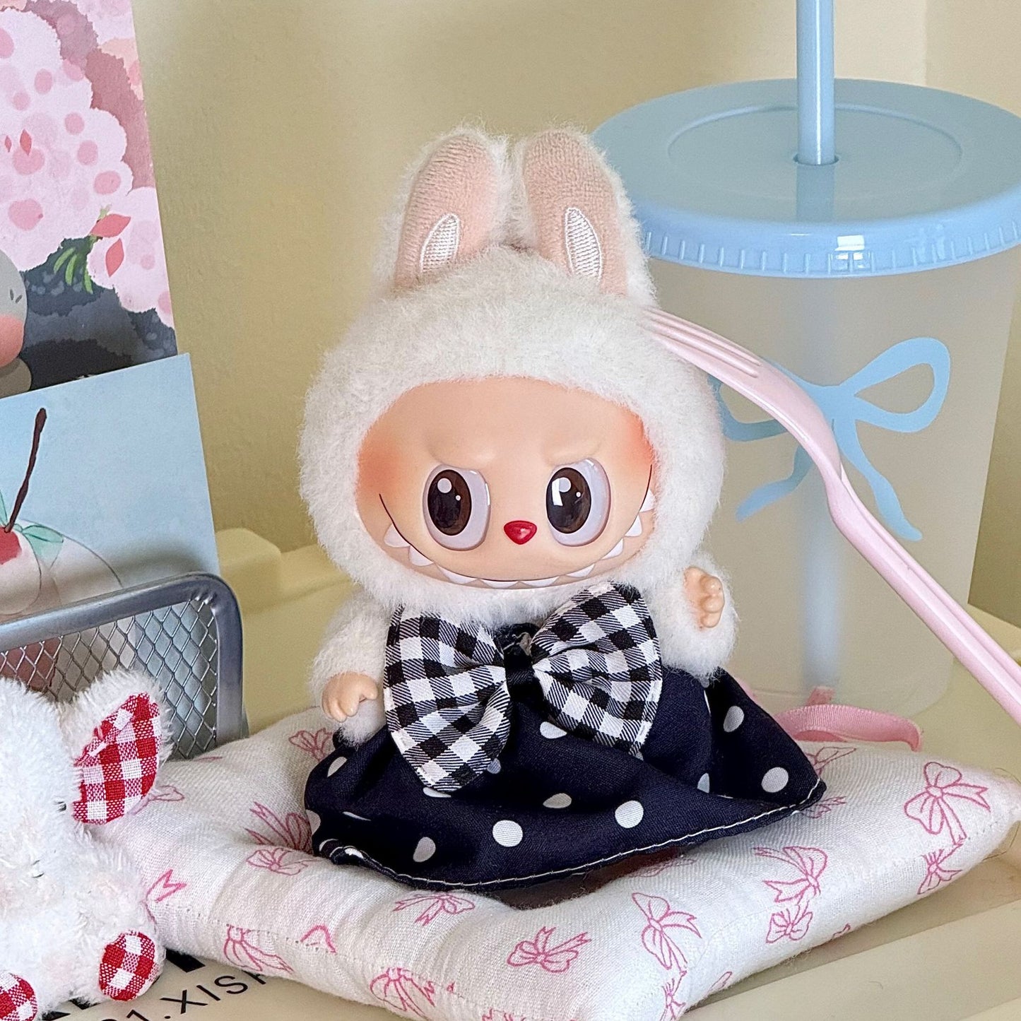 17cm Labubu doll clothes suit 17cm Labubu generation two generation doll pendant clothes wholesale
