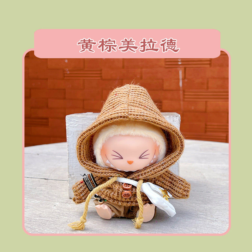 Labubu 15cm Sitting Doll Clothes - Macaron 2nd Gen Outfits