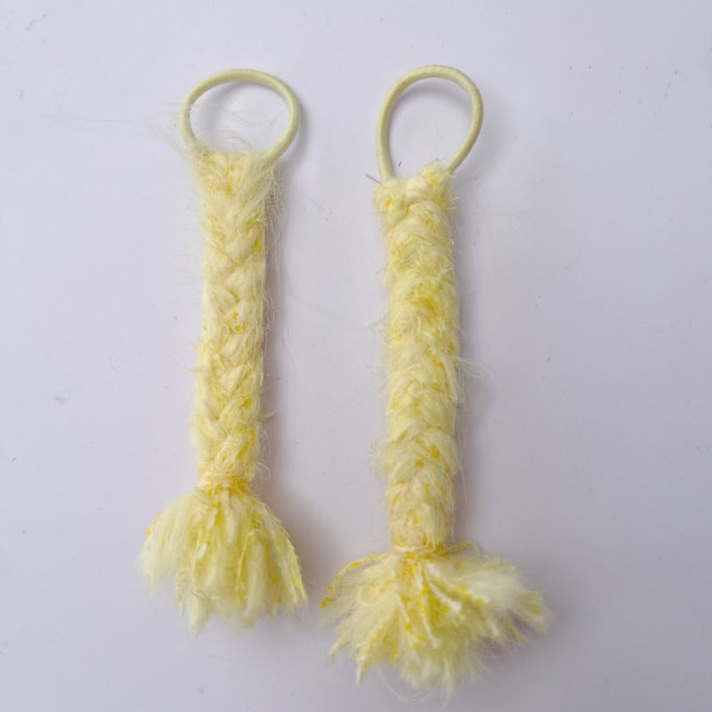 Labubu Doll Chanel Style Skirt Suit & Yellow Headband Outfit