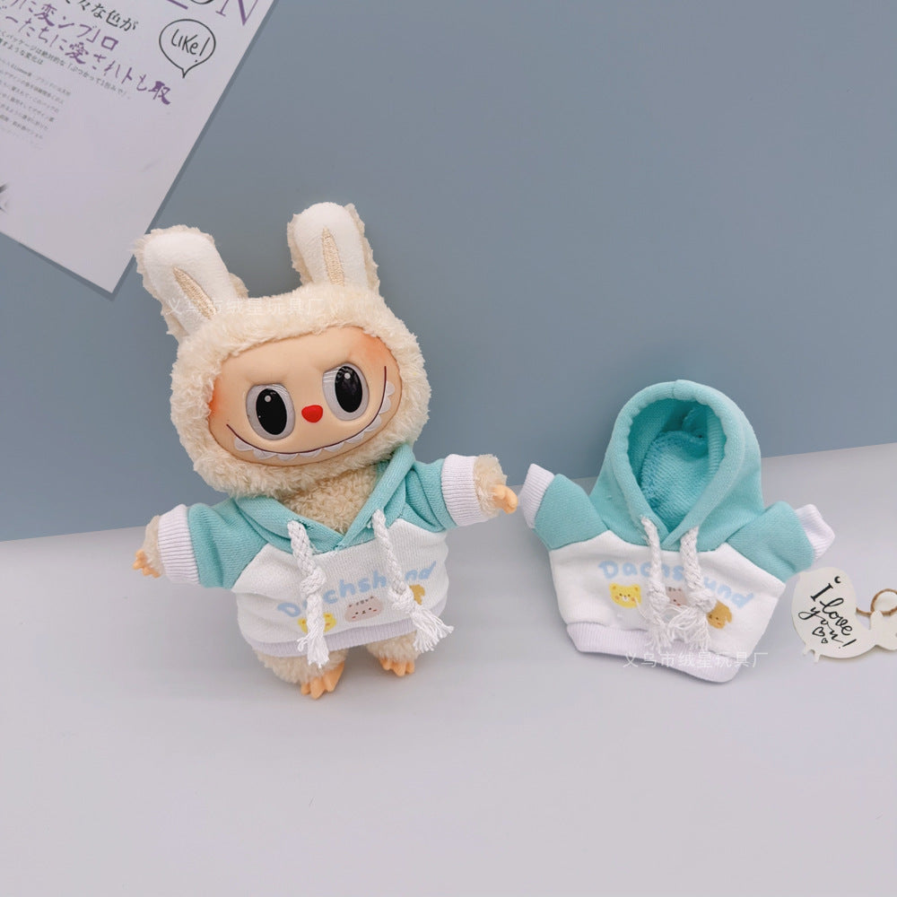 Labubu 17cm Doll Sweatshirt - Cute Outfit for Vinyl Doll