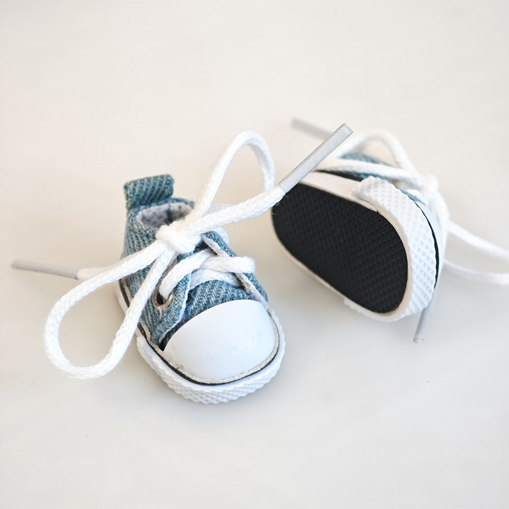 Labubu Doll Outfit - Bunny Pink & Cloud Blue Sweatshirt with Peaked Cap & Accessories