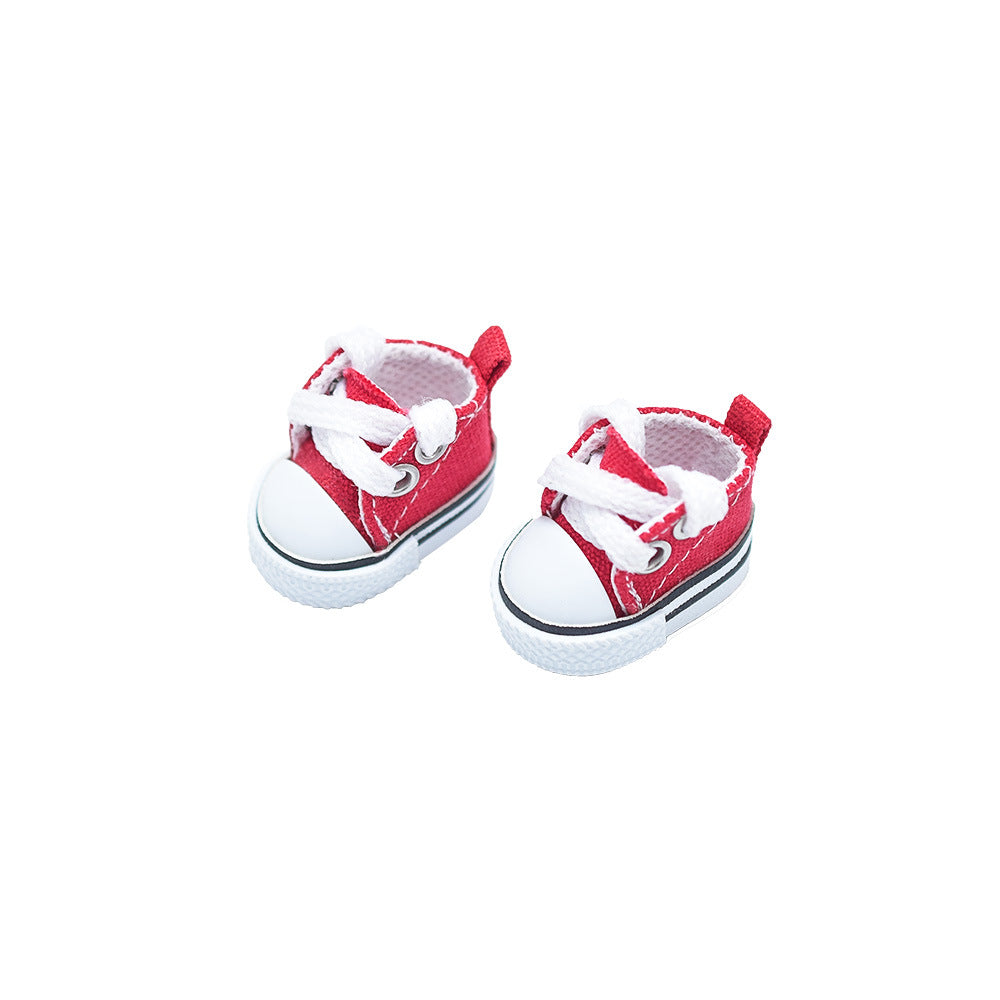 Labubu Canvas Shoes 17cm Labubu Pendant Shoes 10cm Cotton Doll Belle Pendant Baby Clothes