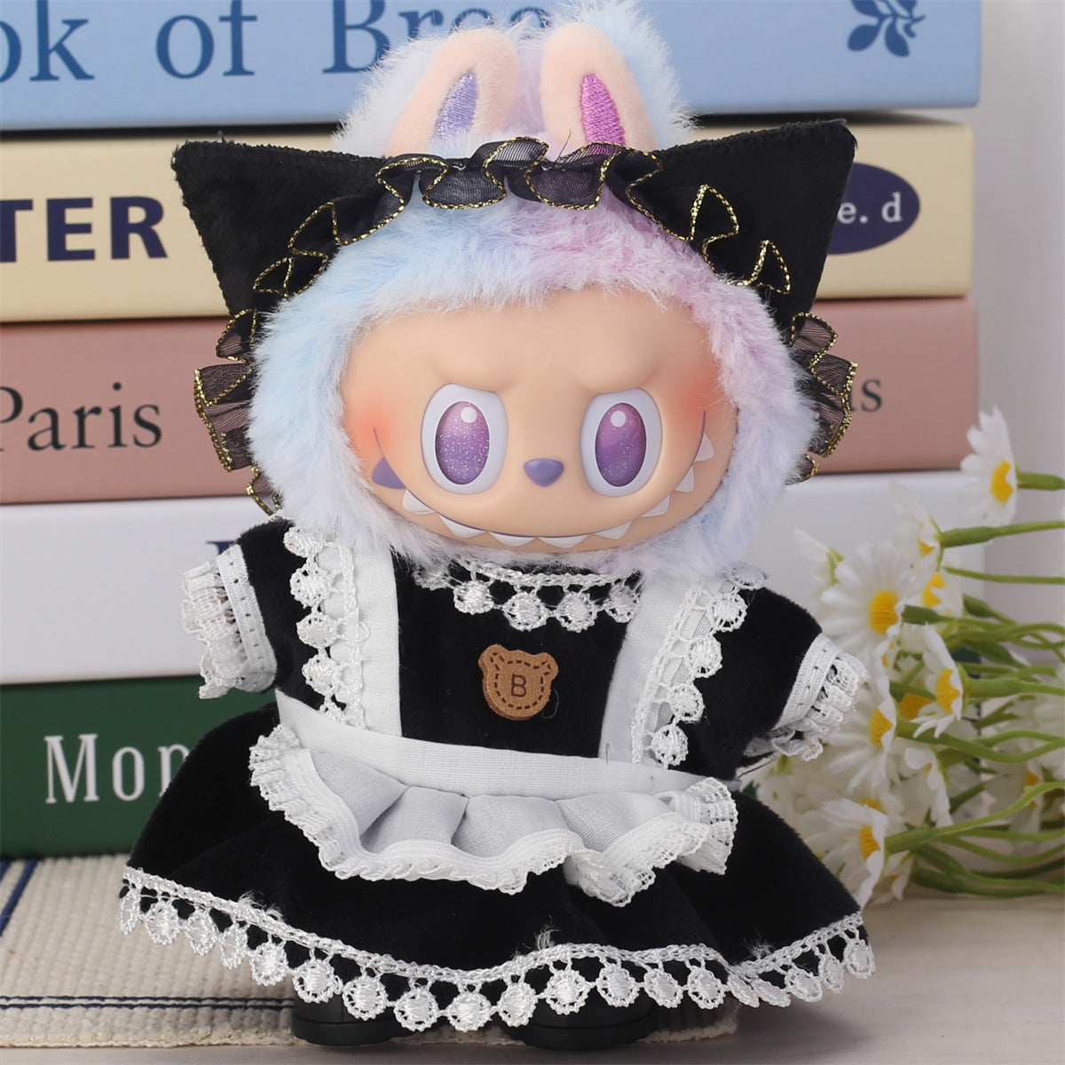 Wholesale cheap 17cm labubu labubu one, two and three generations sit and party with replacement doll vinyl