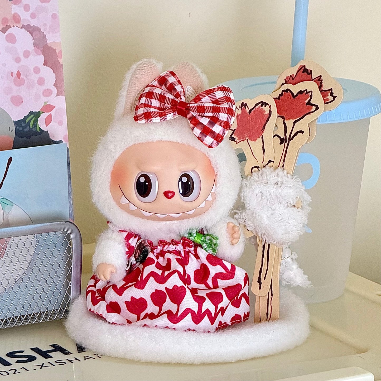 17cm Labubu doll clothes suit 17cm Labubu generation two generation doll pendant clothes wholesale