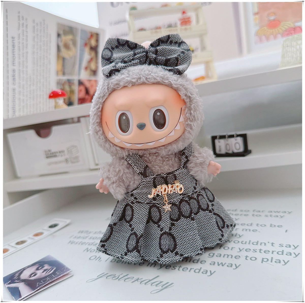 Labubu Doll Outfit - 17cm Cute Skirt Set for Vinyl Dolls