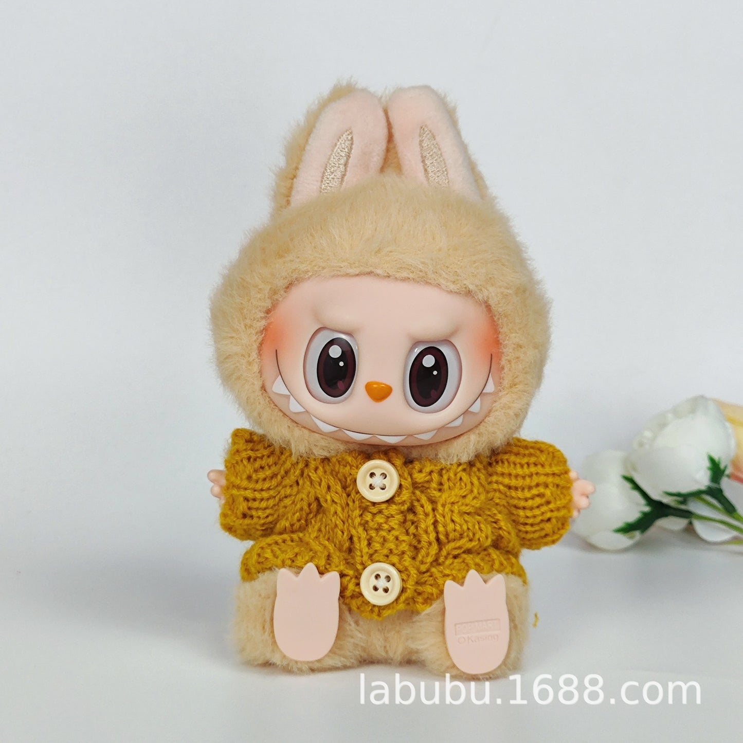 Labubu Doll Outfit - 17cm Sweater, Skirt & Bag Set for 1st-3rd Gen