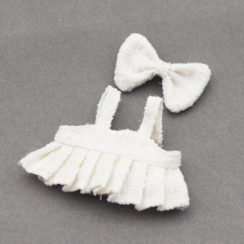 17CM One or Two Generation Blind Box Labubu Pendant Clothes Chanel Strap Skirt suit Brap Cloth Doll Clothes