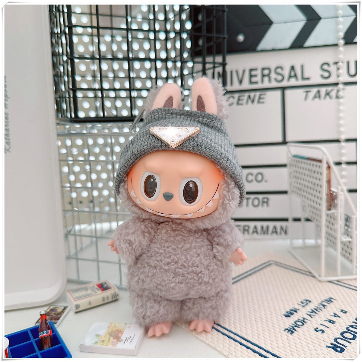 Labubu Doll Outfit - Cute Cotton Coat & Accessories for 10cm & 17cm Vinyl Dolls