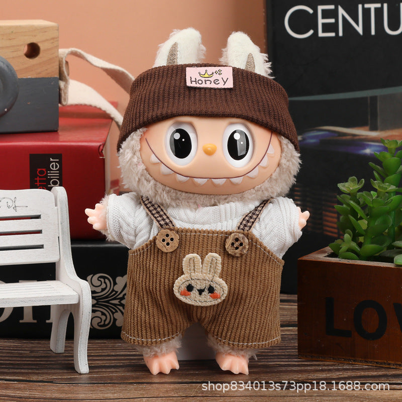 Labubu Doll Clothes - 17cm Skirt Suit for Vinyl Dolls (Multiple Colors)