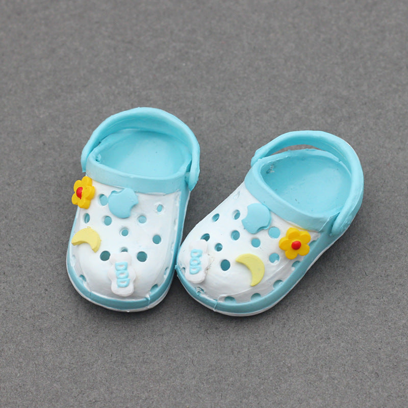 Labubu17CM Rab Bao-ao Hug 6 Points BJD Doll 15CM Doll EXO Sandals Sand Hole Slippers