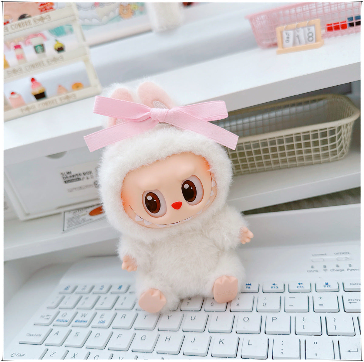 Labubu Doll Outfit - 17cm Cartoon Style Shoulder Bag for Labubu Vinyl Doll