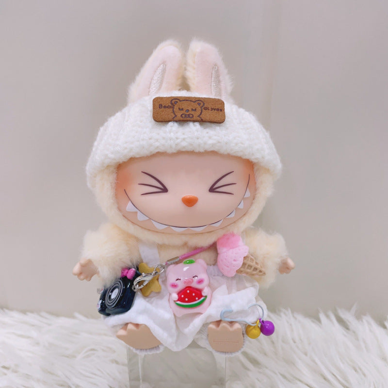 Labubu Doll Summer Ice Cream Overalls Outfit