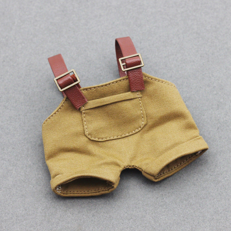 Labubu Doll Denim Suspender Pants for 17cm & 10cm Dolls