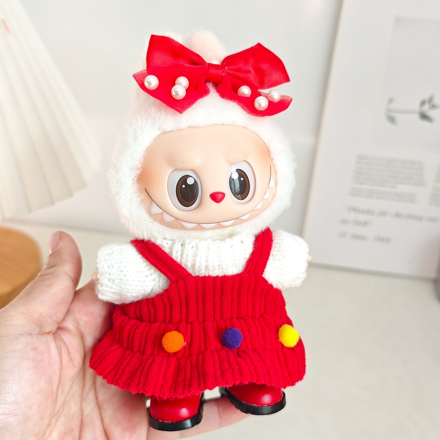 Labubu Doll Clothes & Accessories for 15-17cm Vinyl Dolls - Outfits, Hats, Shoes