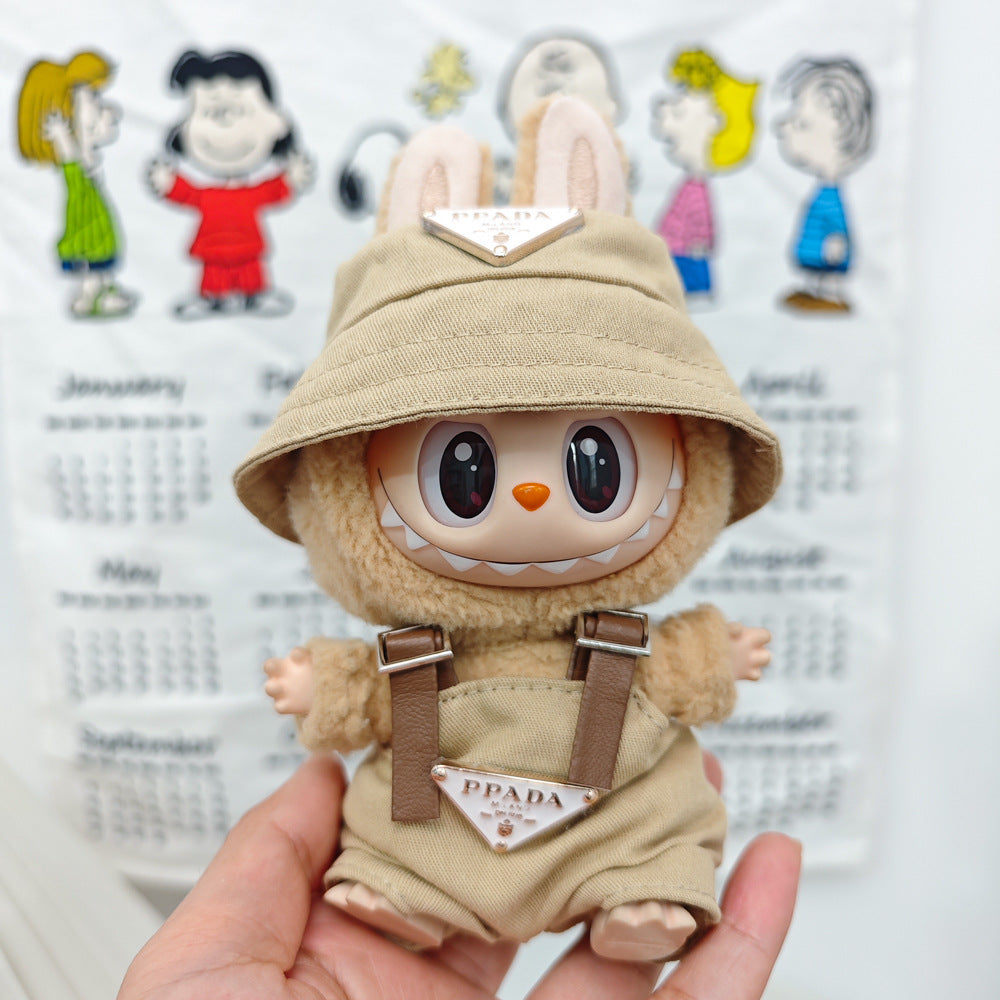 Labubu Doll Outfit Set - Trendy Clothes & Accessories for 17cm Vinyl Pendant