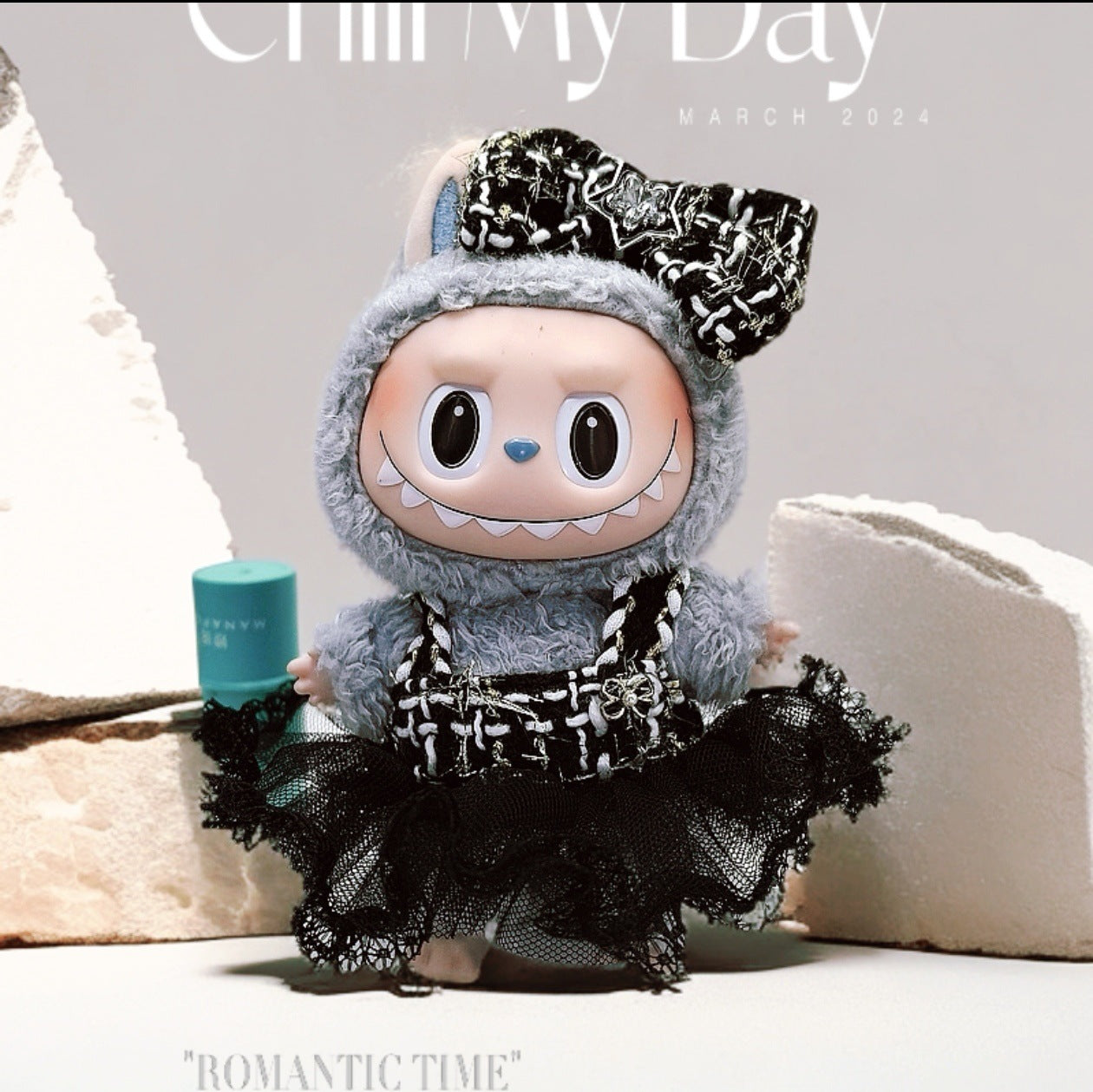 Labubu Doll Coat Outfit for 17cm Vinyl Pendant Dolls
