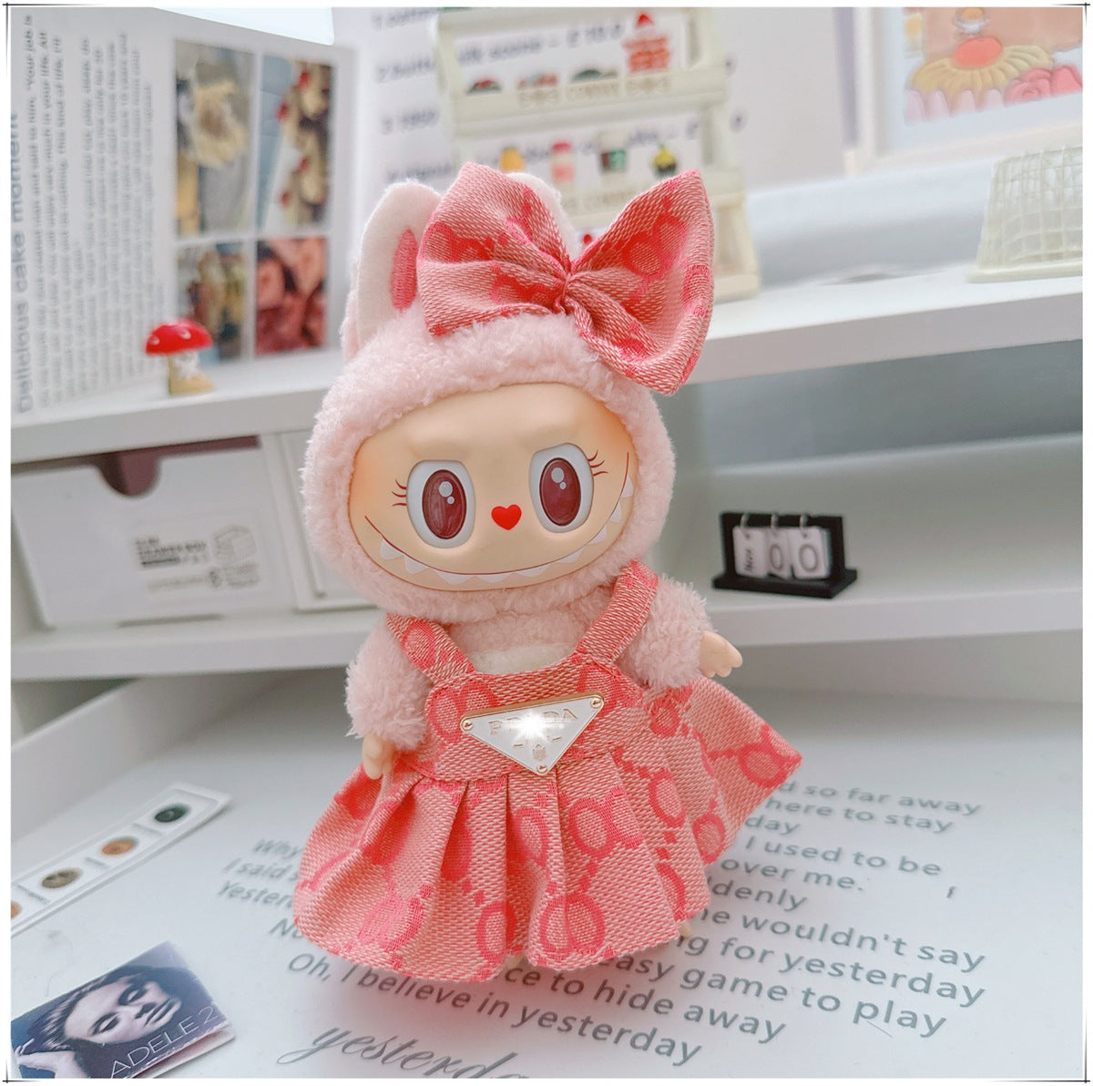 Labubu Doll Outfit - 17cm Cute Skirt Set for Vinyl Dolls