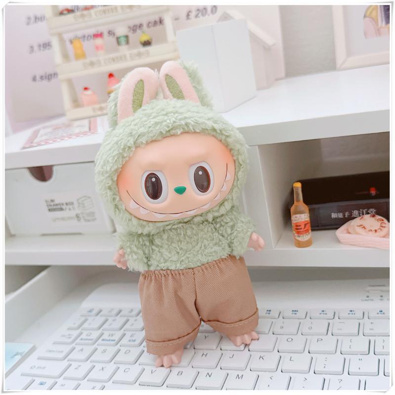 Labubu Doll Outfit - Cute Cotton Coat & Accessories for 10cm & 17cm Vinyl Dolls