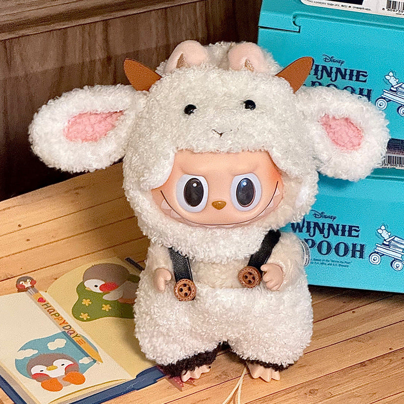 labubu Sitting Party Doll Costumes One or Two Generation Blind Box Labubu Doll Costumes Plush Vinyl Face