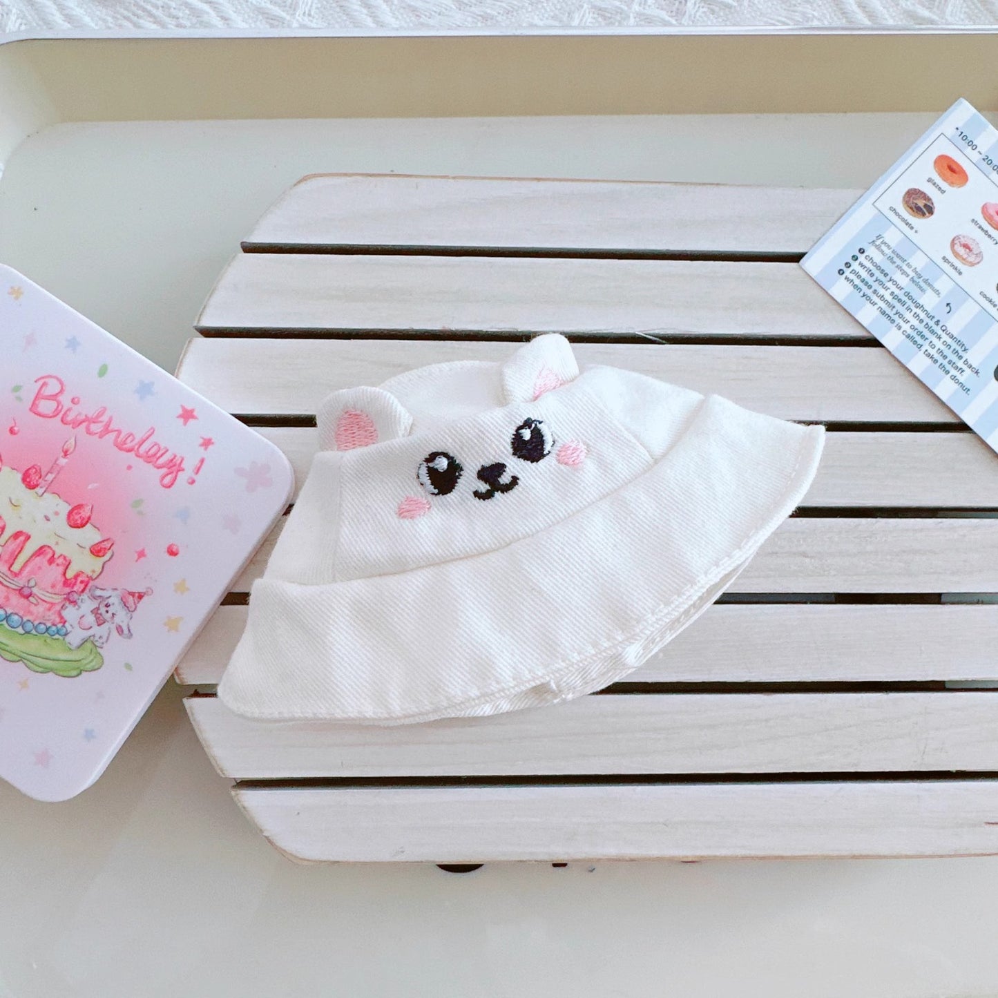 Labubu Doll Hats - 17cm & 10cm Cute Bear & Pig Fisherman Hats