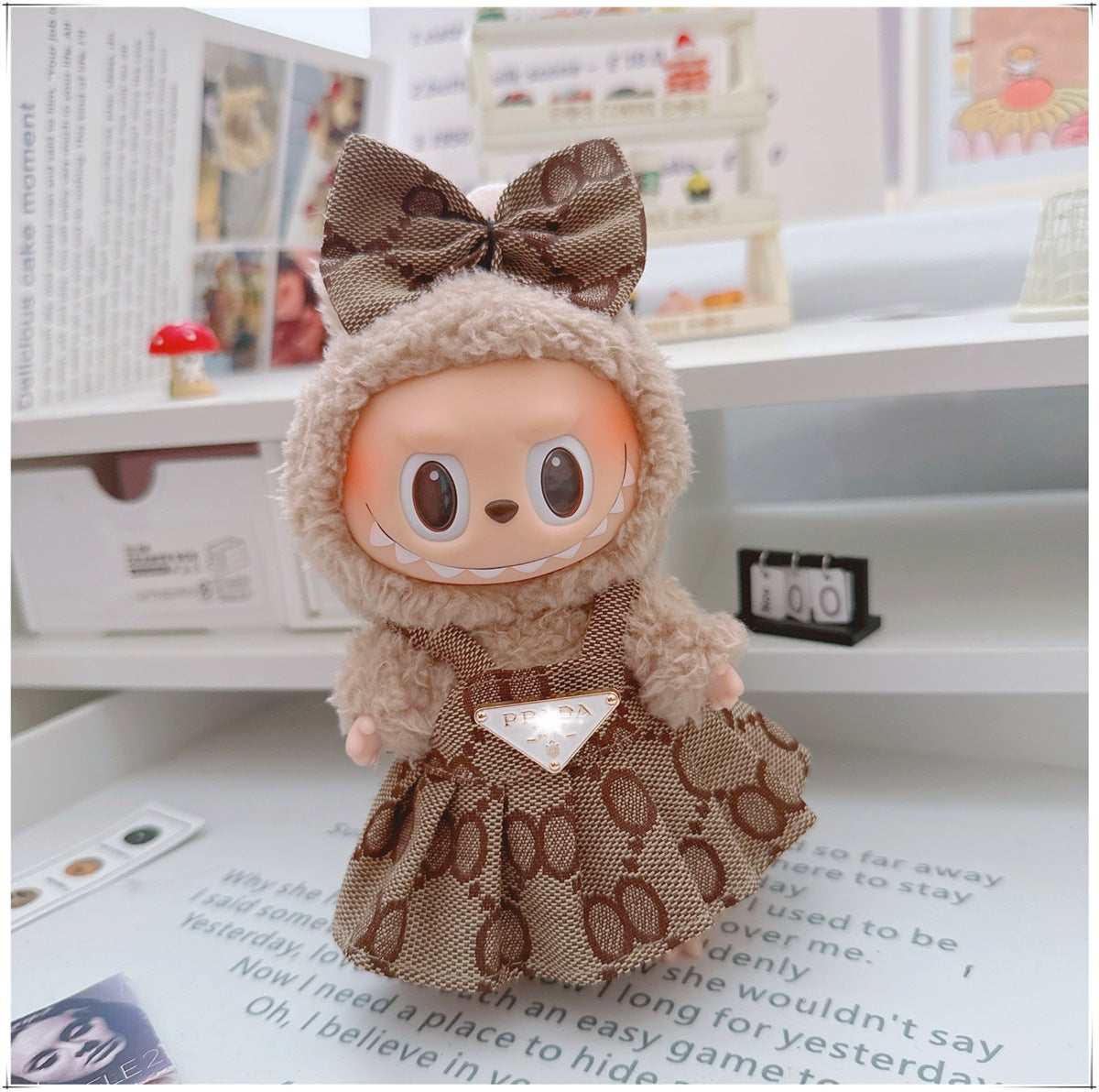 Labubu Doll Outfit - 17cm Cute Skirt Set for Vinyl Dolls