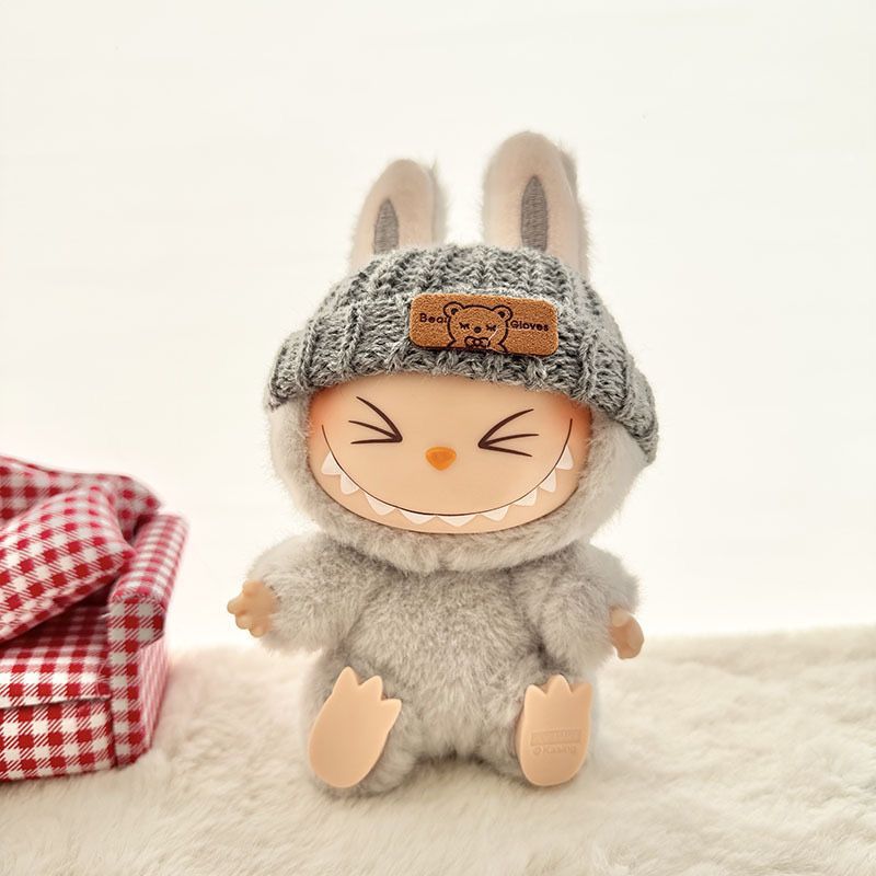 17cm Blind Box Rab Cloth Pendant Doll Hats Shoes Accessories Labubu Clothes Accessories Doll Toy Shoes