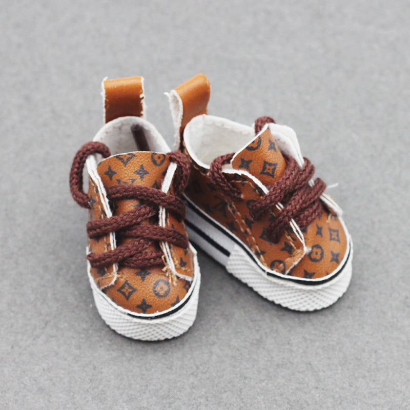 Labubu Doll Shoes for 10cm & 17cm Vinyl Dolls - White, Brown, Gray, Black, Blue