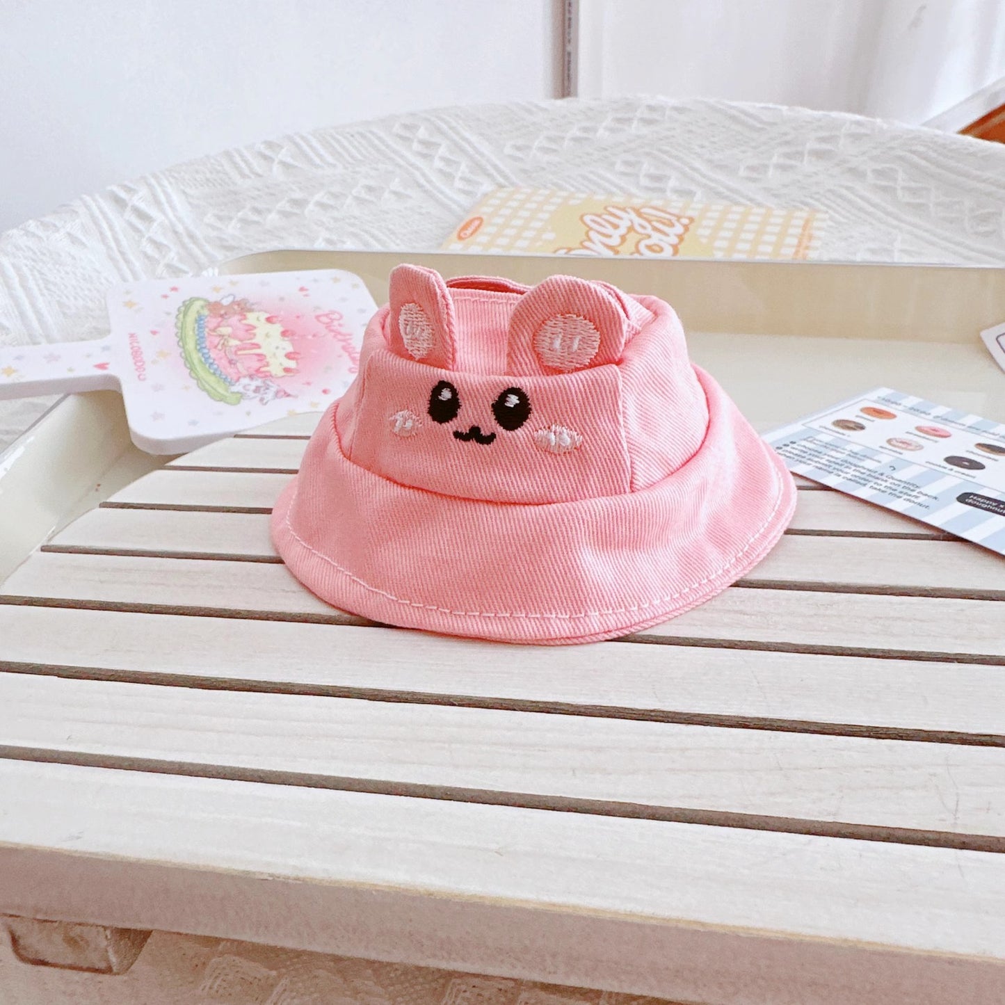Labubu Doll Hats - 17cm & 10cm Cute Bear & Pig Fisherman Hats