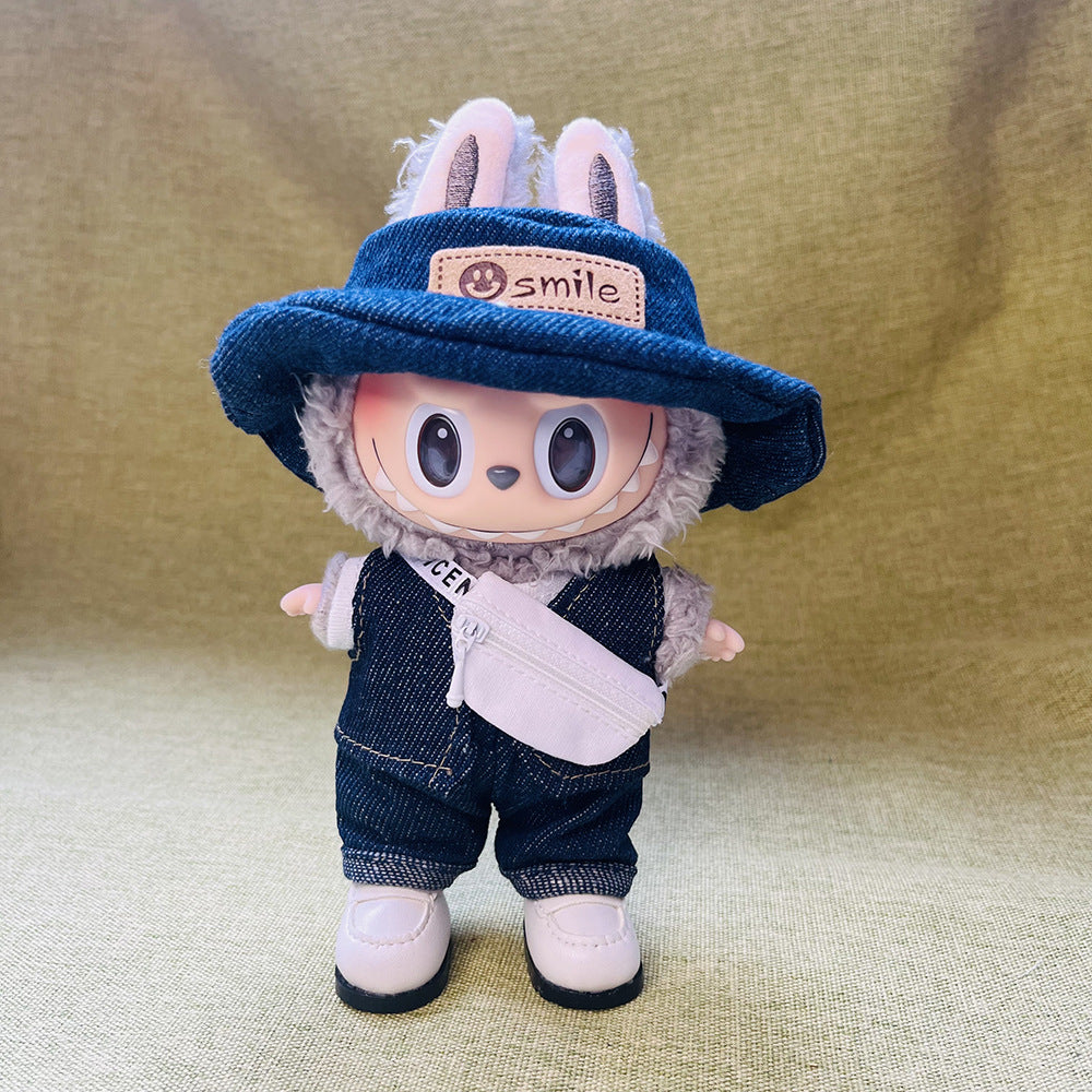 New Cameraman Labubu Pendant Baby Clothes Accessories suit Labubu Doll Keychain for Summer Baby Clothes