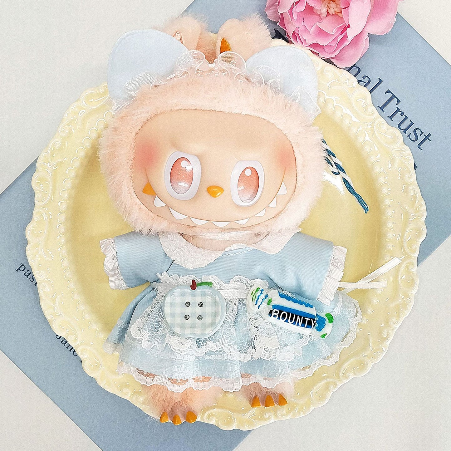Labubu third generation doll clothes labubu 3.0 doll clothes generation second generation sitting party for blind box clothes 17cm