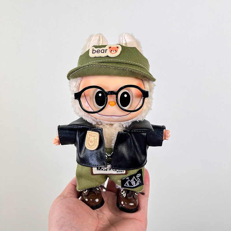 Labubu Doll Clothes for 17cm Pendant Doll - Colorful Outfits