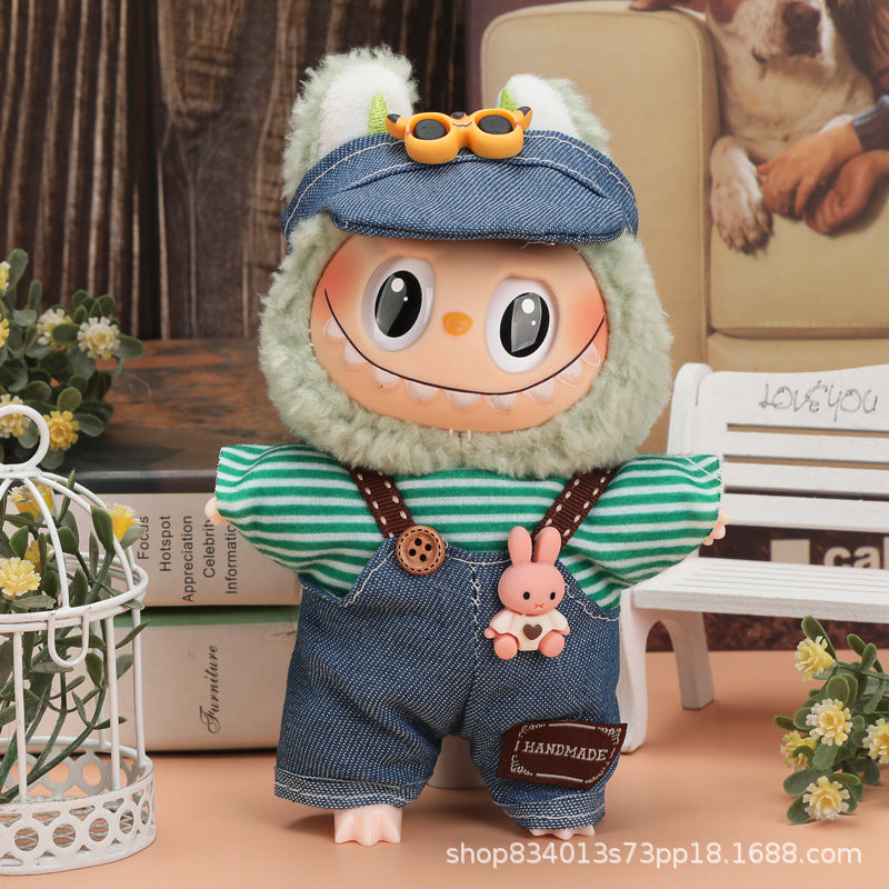 Labubu Doll Clothes - 17cm Skirt Suit for Vinyl Dolls (Multiple Colors)