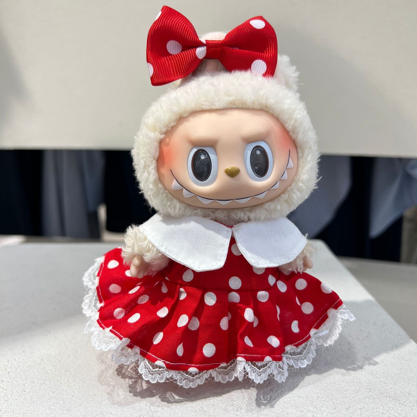 First and Second Generation Labubu Baby Clothes Pendant Labubu Clothes Baby Clothes Summer Skirt Jumpsuit Set Cute and Cute