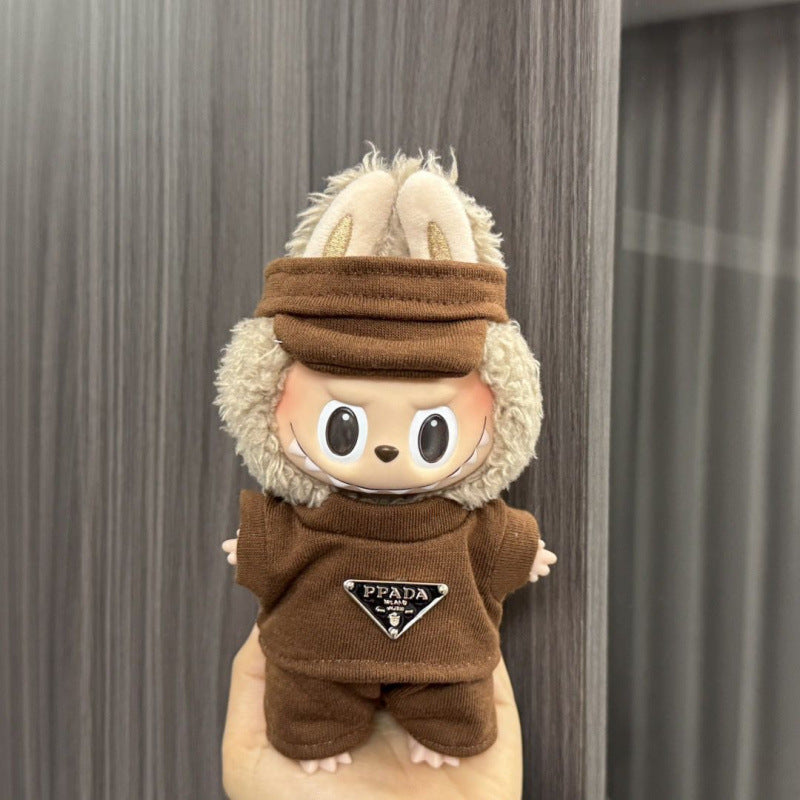 Labubu Sitting Party Doll Clothes Generation II Blind Box Labubu Doll Clothes Ragcloth Clothes Plush Vinyl Face