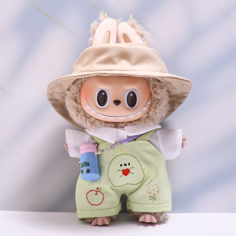 Labubu Doll Outfit - Cute Overalls & Shirt Suit for Pendant Dolls