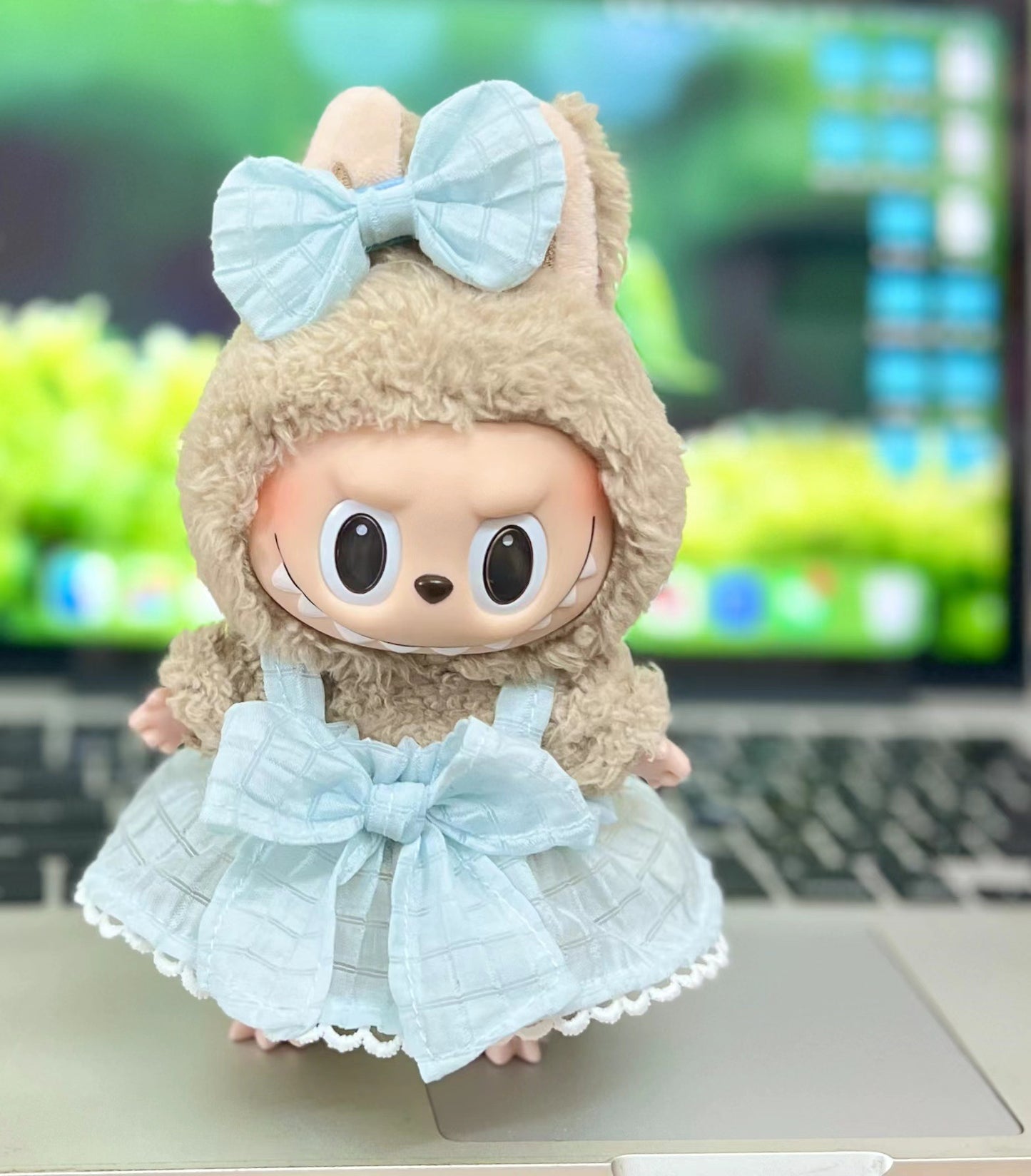 Labubu Doll Clothes for 17cm Vinyl Pendant Doll - Skirts & Outfits