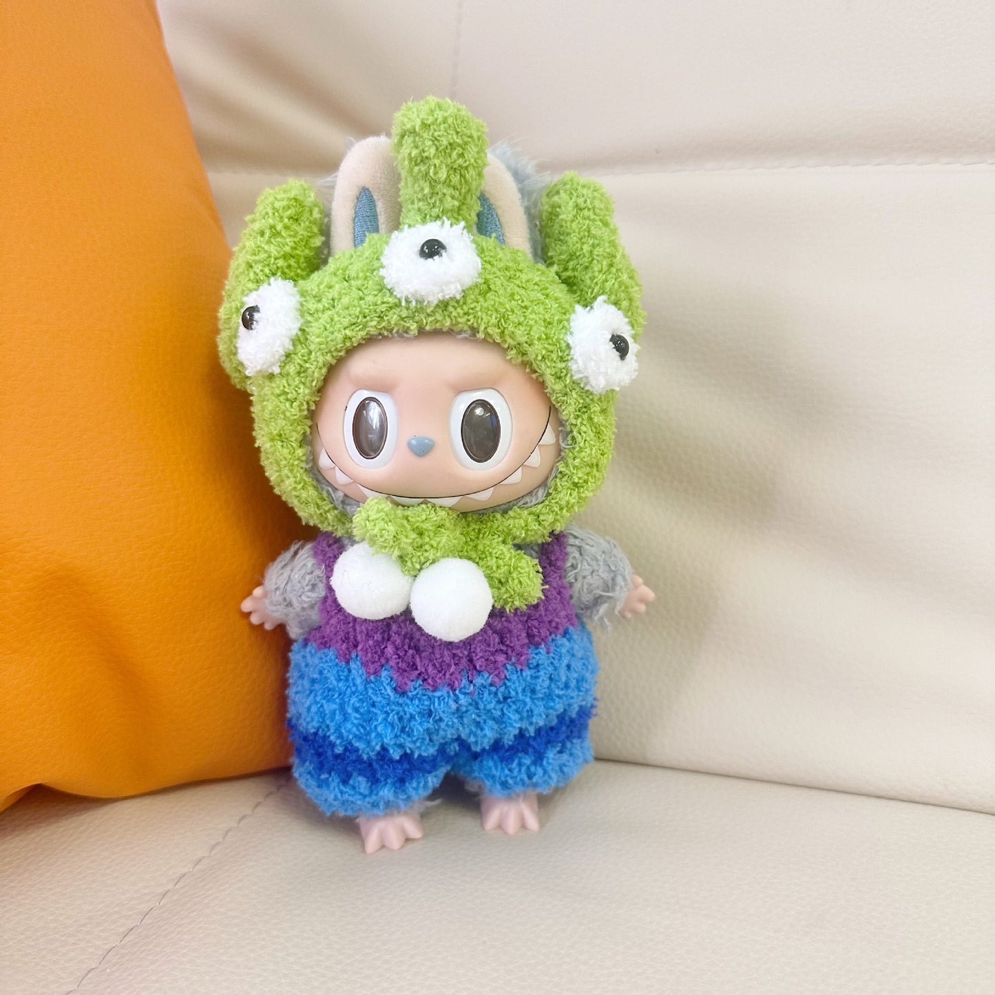 labubu17cm Doll Blind Box Macaron Labu Handmade Star Dalla Bubble Mart Doll Clothes in stock