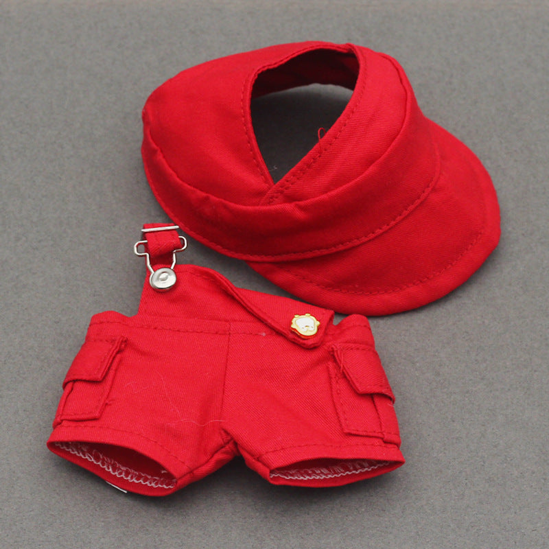 Labubu Doll Outfit - 17CM Baseball Cap & Pants Set in Multiple Colors
