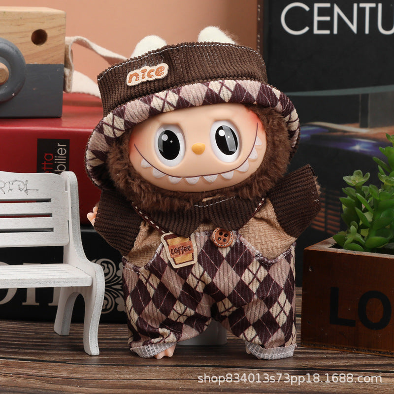 Labubu Doll Clothes - 17cm Skirt Suit for Vinyl Dolls (Multiple Colors)